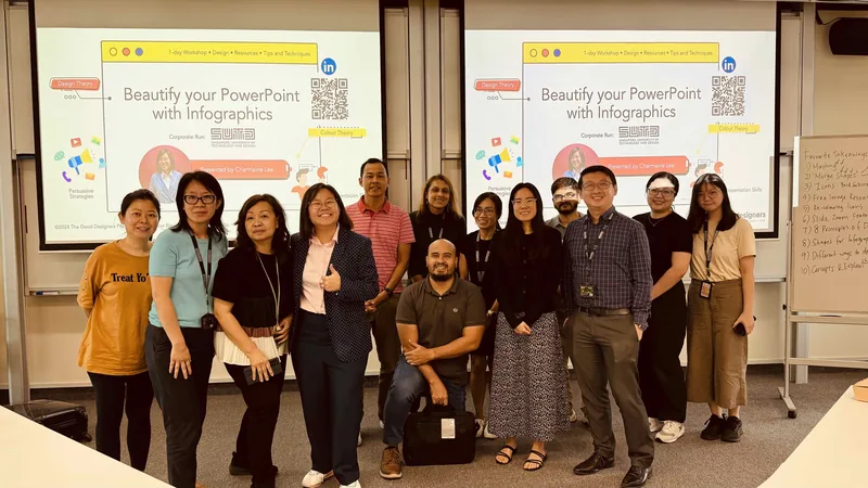 Beautify Your PowerPoint with Infographics workshop at SUTD