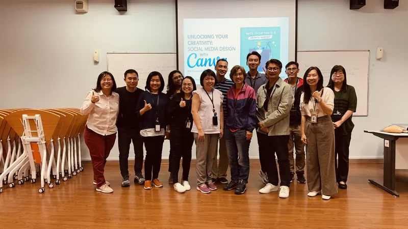 Unlocking Your Creativity: Social Media Design with Canva workshop with ITE College East