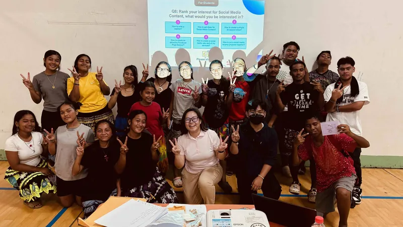 Chuuk High School students