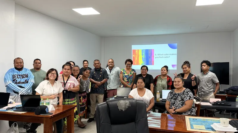 Teachers at a training day in Pohnpei